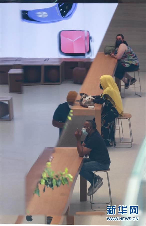 (國(guó)際)(4)紐約市部分蘋果商店“重啟”