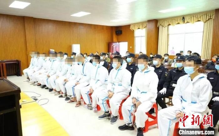 圖為庭審現(xiàn)場(chǎng)?！|蘭法院 攝