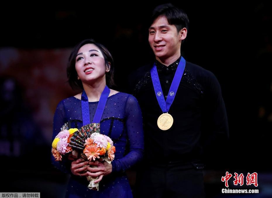 資料圖：隋文靜/韓聰奪冠。