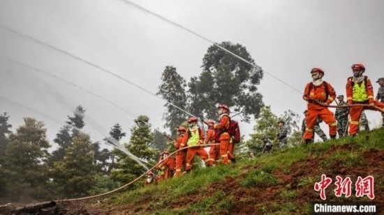 演練現(xiàn)場。瀘州消防供圖