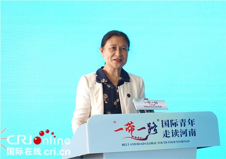 中國人民對外友好協(xié)會二級巡視員李冬梅致辭。賈親親 攝