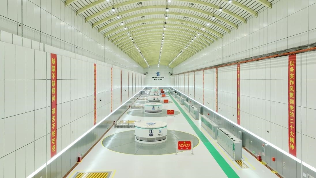 雅礱江兩河口水電站地下廠房。受訪者供圖