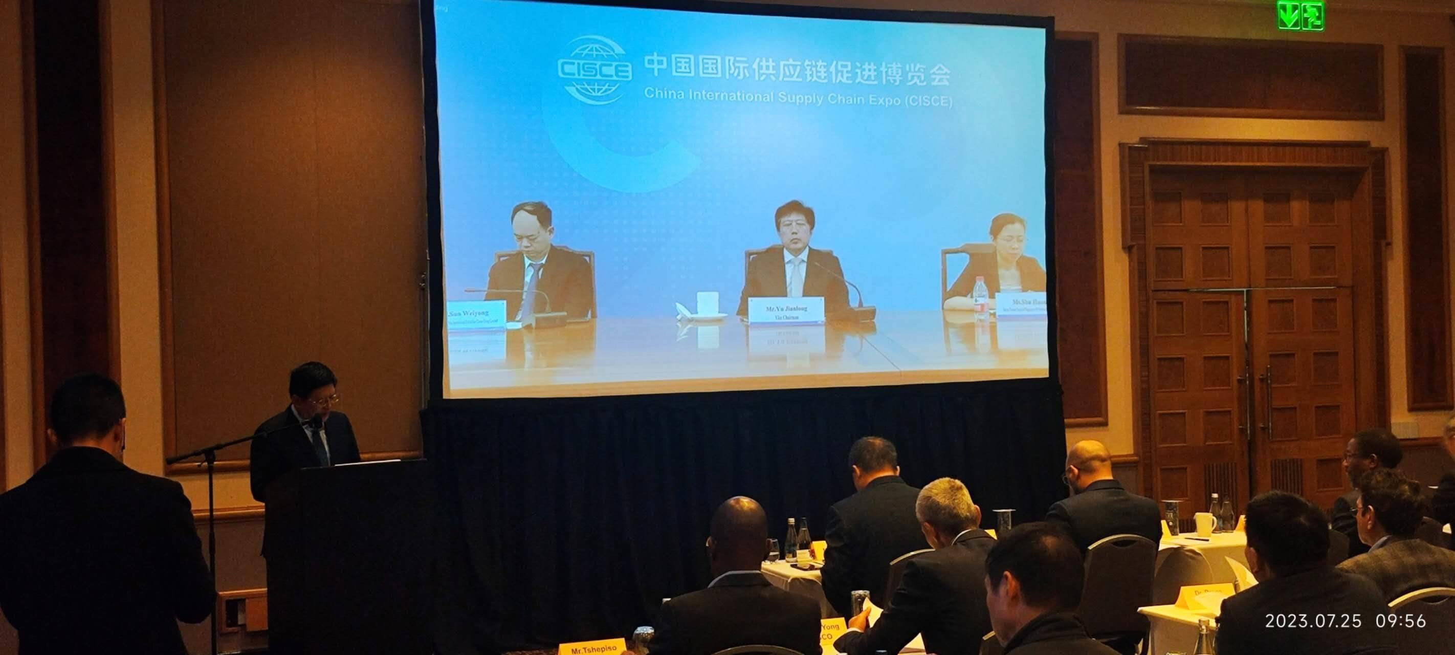 唐中東總領事致辭。圖片來源：貿(mào)促會