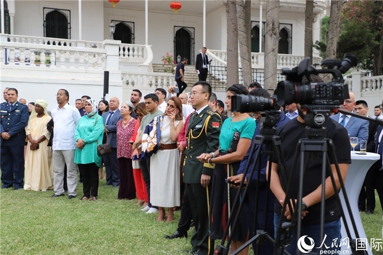 圖為招待會現(xiàn)場。人民網(wǎng)記者 王傳寶攝