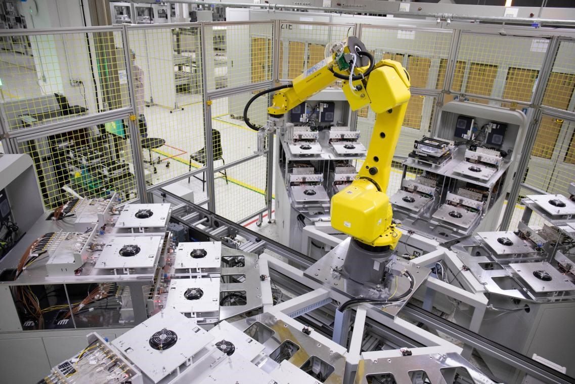 中興通訊“5G全連接智能工廠”。受訪者供圖