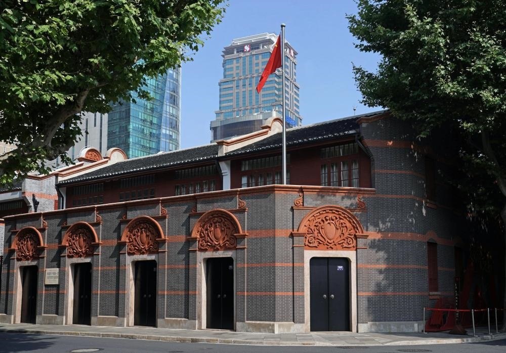 2023年6月9日拍攝的中共一大會址外景。新華社記者 劉穎 攝