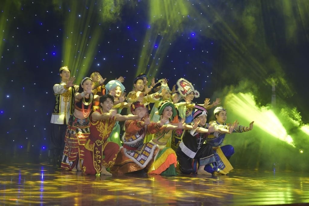 5月27日，演員在柬埔寨金邊真臘歌劇院演出。