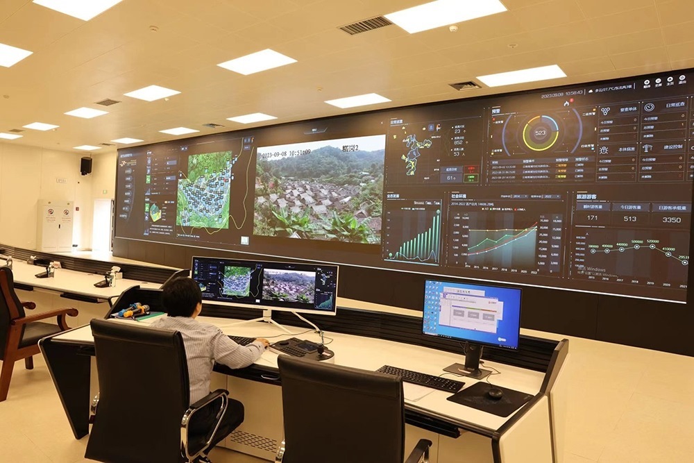 景邁山遺產(chǎn)監(jiān)測(cè)中心。普洱景邁山古茶林保護(hù)管理局供圖