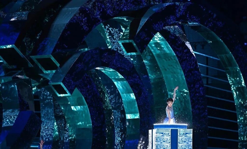 △9月23日，杭州第19屆亞洲運動會開幕式迎賓表演《水潤秋輝》。