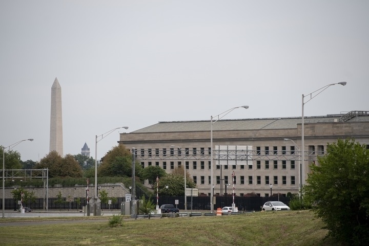 這是2021年8月3日在美國弗吉尼亞州阿靈頓拍攝的美國國防部所在地五角大樓。新華社記者劉杰攝