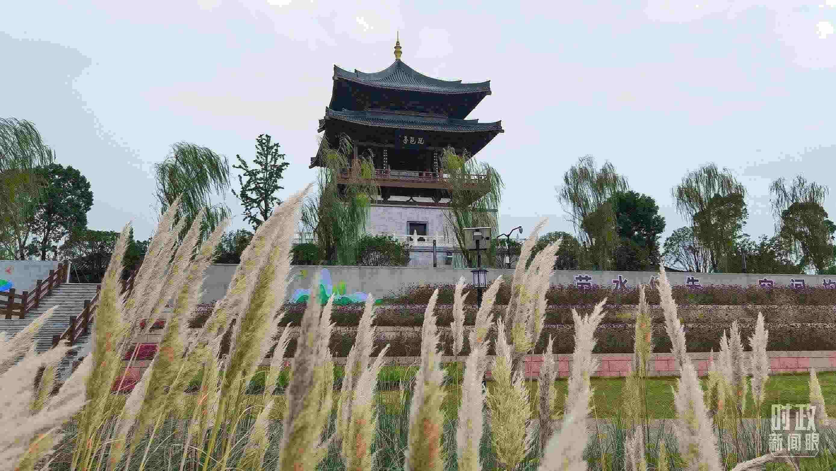 △長江國家文化公園九江城區(qū)段。（總臺央視記者程鋮拍攝）