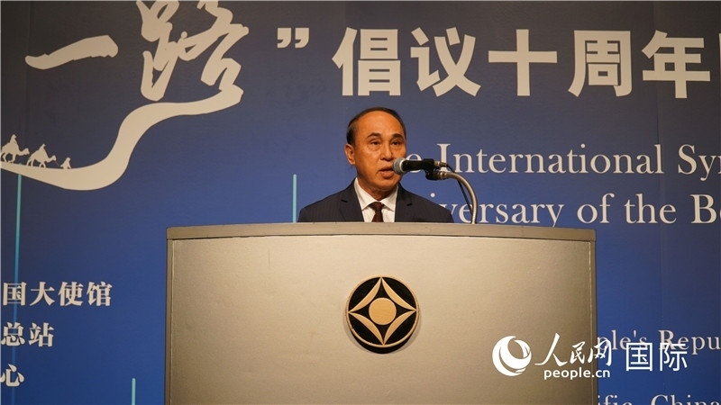 柬埔寨駐日大使圖伊瑞發(fā)言。人民網(wǎng) 蔣曉辰攝