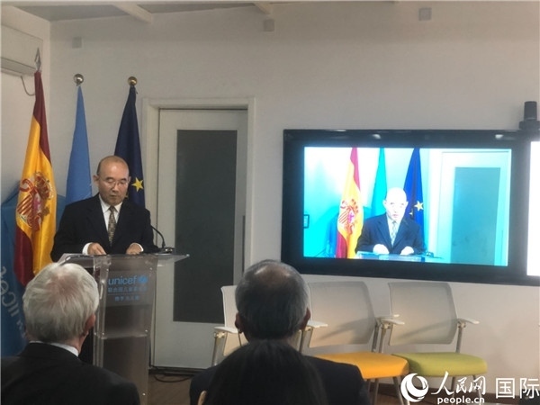 生態(tài)環(huán)境部應(yīng)對氣候變化司一級巡視員孫楨在研討會上致辭。 人民網(wǎng)記者 趙健攝