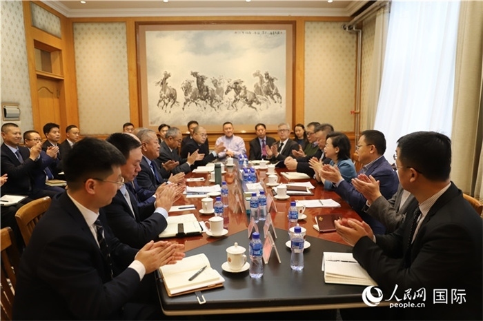3.2023年10月30日，中國(guó)駐蒙使館座談會(huì)現(xiàn)場(chǎng)。人民網(wǎng)記者 霍文攝
