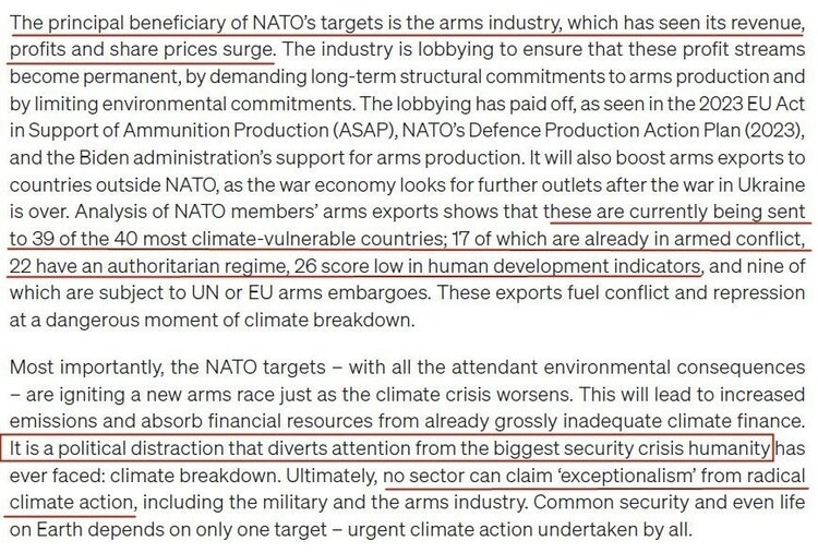 看看北約的“碳足跡”，就知道西方的氣候承諾有多扯