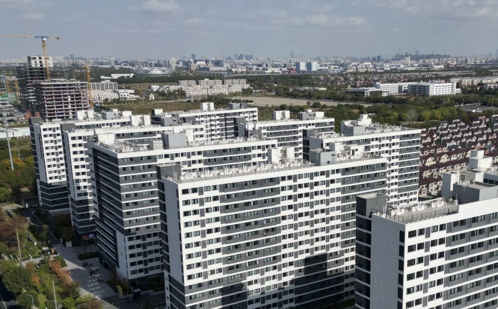 社區(qū)外景（無(wú)人機(jī)照片）。