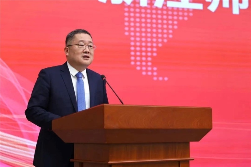 浙江師范大學黨委書記鄭孟狀致辭。主辦方供圖