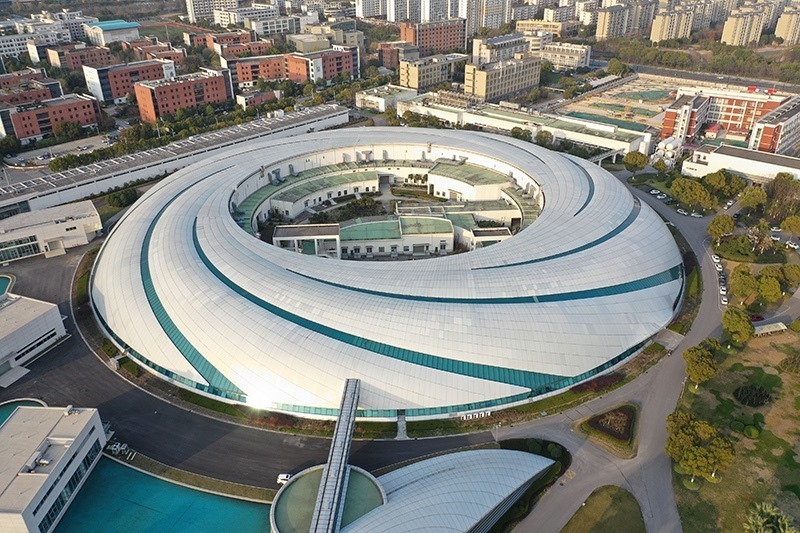 2019年3月12日，航拍上海光源項(xiàng)目。