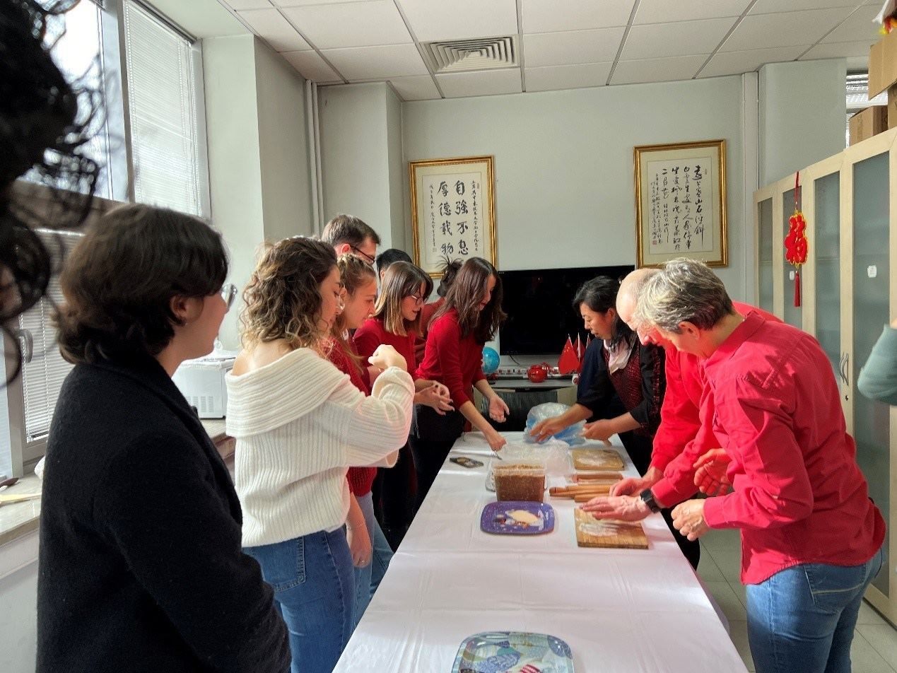 餃子工作坊現(xiàn)場。中東技術大學孔院供圖