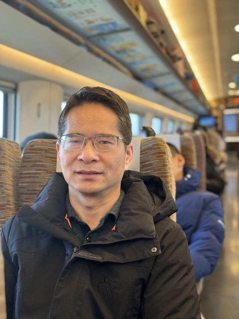楊萬(wàn)坤乘坐高鐵往返京津。（采訪(fǎng)對(duì)象供圖）