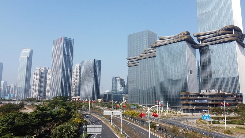 2024年1月1日，廣東珠海，橫琴粵澳深度合作區(qū)樓群。