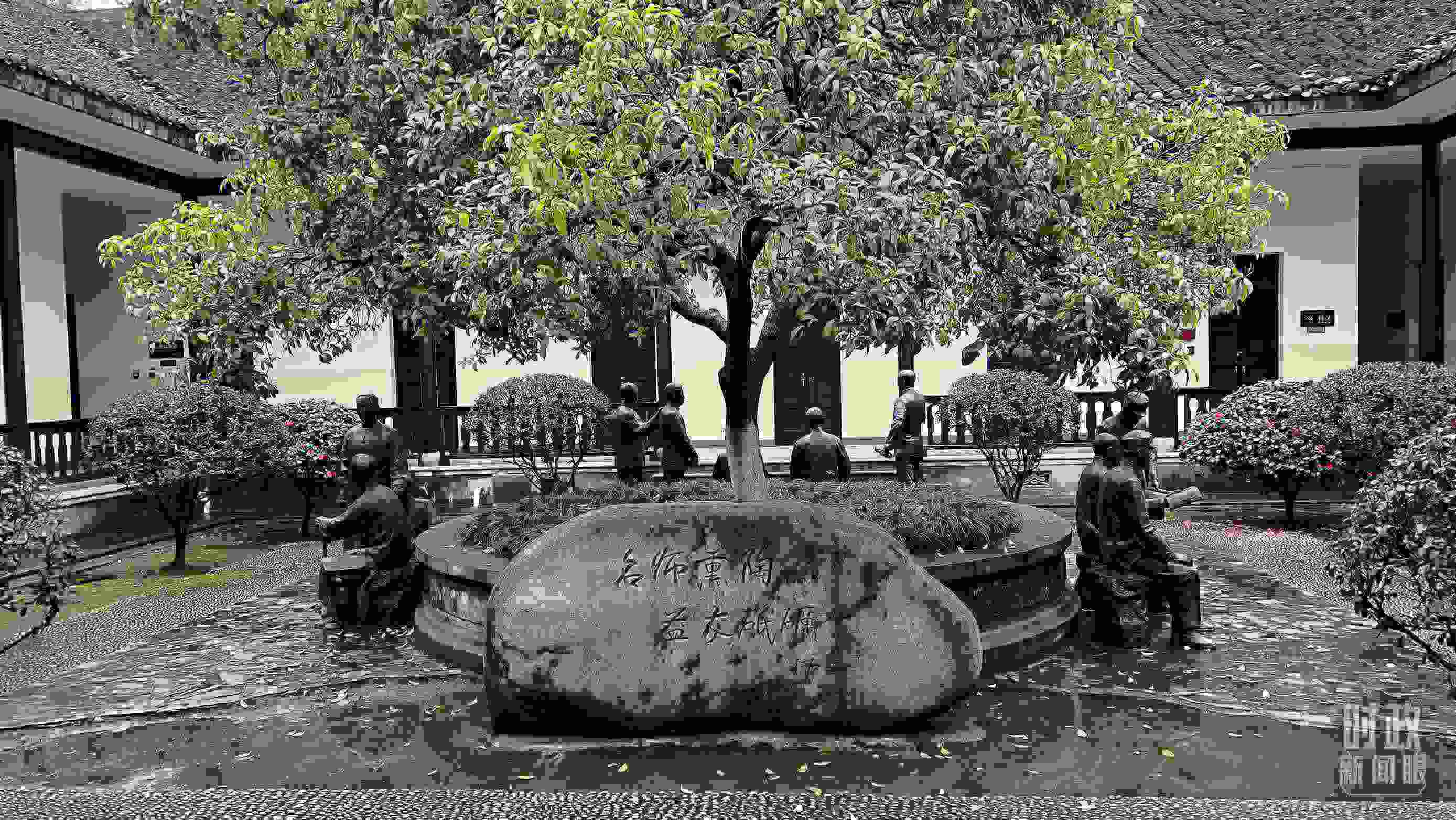 △湖南第一師范學院（城南書院校區(qū)）。（總臺央視記者覃思拍攝）