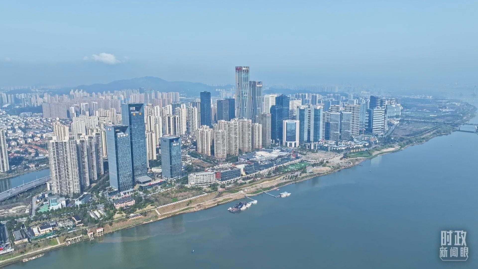 △俯瞰長沙。（總臺央視記者范凱拍攝）