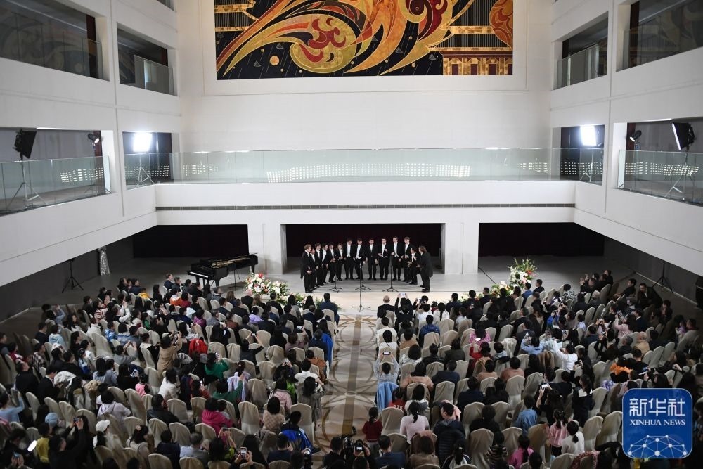 3月21日拍攝的“春暖·金融街韻律專場音樂會”現(xiàn)場。新華社記者 任超 攝