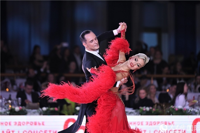 第五屆“克里姆林宮杯”國(guó)標(biāo)舞錦標(biāo)賽現(xiàn)場(chǎng)。于子恒攝