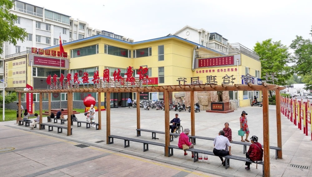 6月20日拍攝的長(zhǎng)城花園社區(qū)一角（無(wú)人機(jī)照片）。