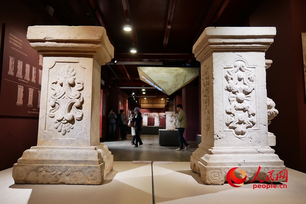 2023年回歸圓明園的石柱。人民網(wǎng)記者 韋衍行攝