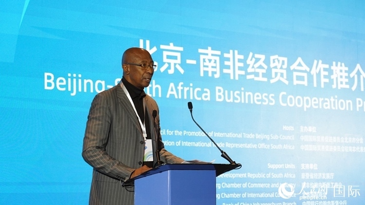 布萊克廳長致辭。人民網(wǎng) 劉暢攝