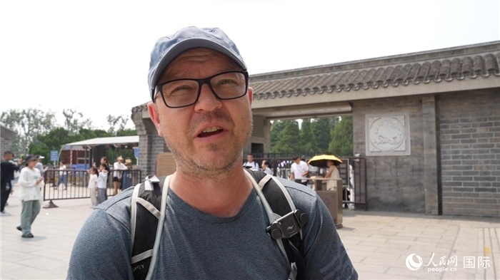 圖為德國(guó)籍游客安德烈亞斯·西伯特。人民網(wǎng)記者 吳超嵐攝