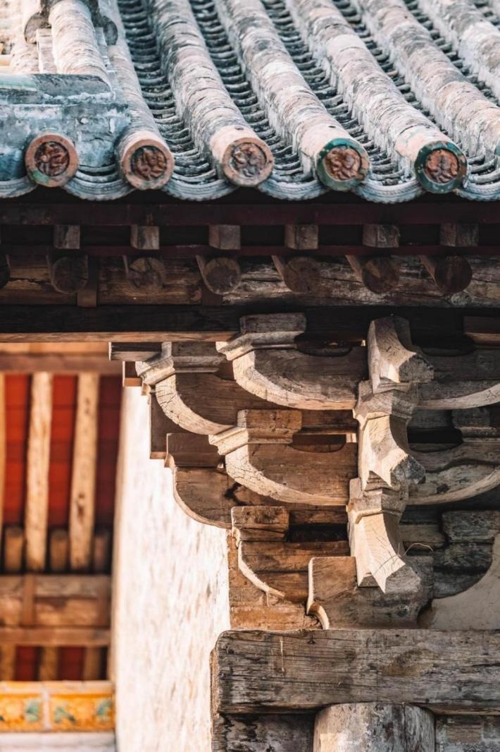 高平市古建資圣寺斗拱結(jié)構(gòu)。王劍攝