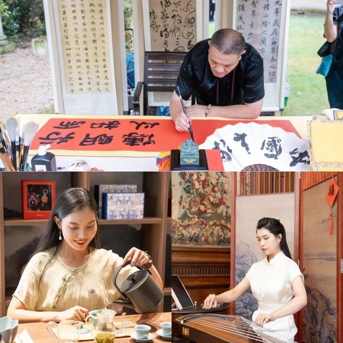 中國非遺與傳統(tǒng)文化展區(qū)引人入勝。 “中國之家”供圖