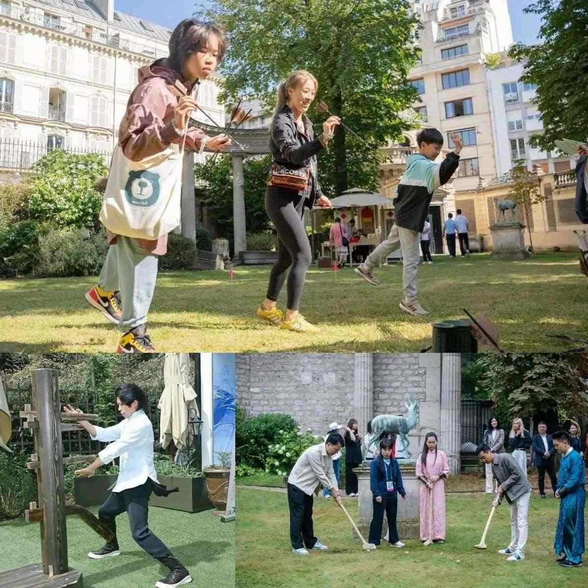 中國傳統(tǒng)體育項目互動體驗區(qū)樂趣橫生?！爸袊摇惫﹫D