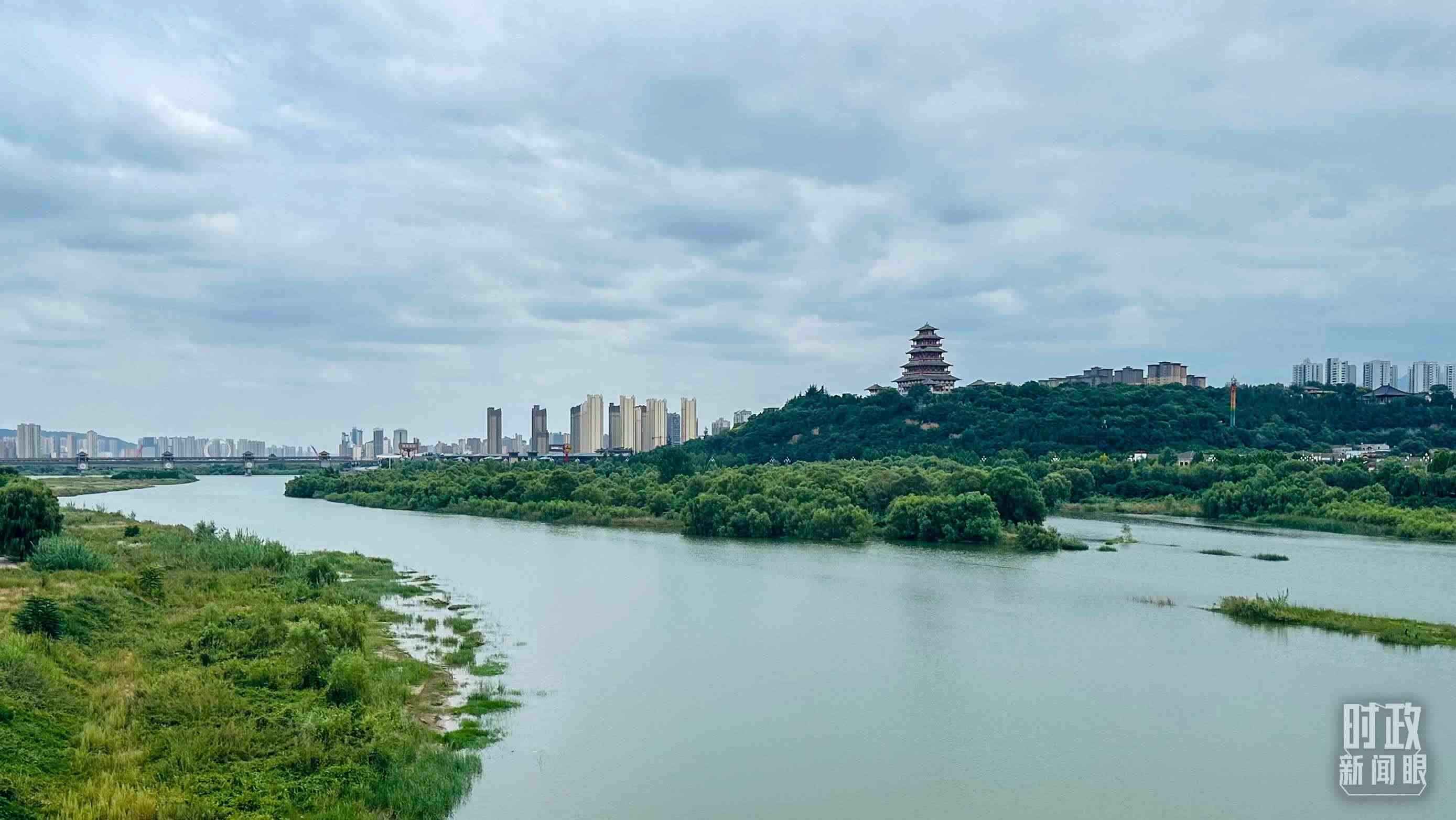 △ 渭河。（總臺央視記者范一鳴拍攝）