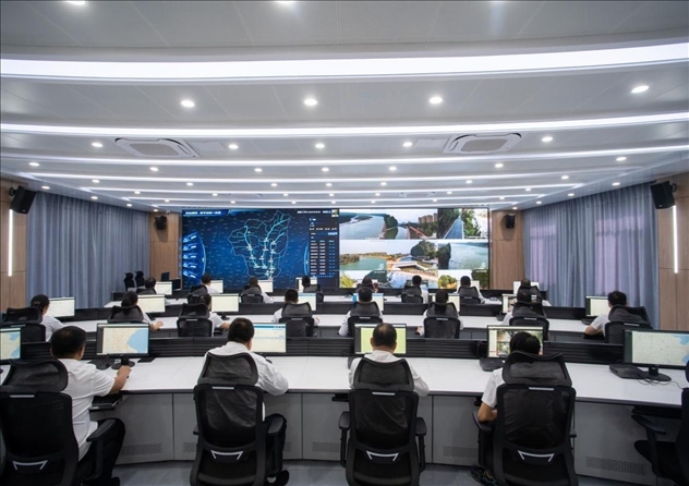 位山灌區(qū)智慧調(diào)度中心 。受訪(fǎng)者供圖