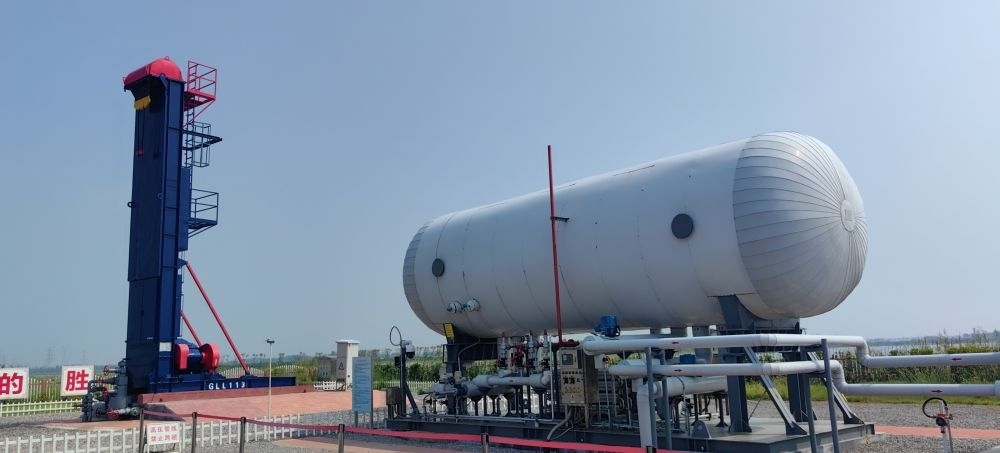 2024年8月30日，勝利油田萊113區(qū)塊CCUS項目現(xiàn)場。新華社記者 陳國峰 攝