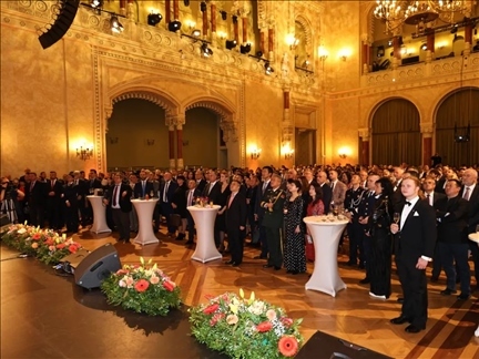 招待會現(xiàn)場。中國駐匈牙利大使館供圖