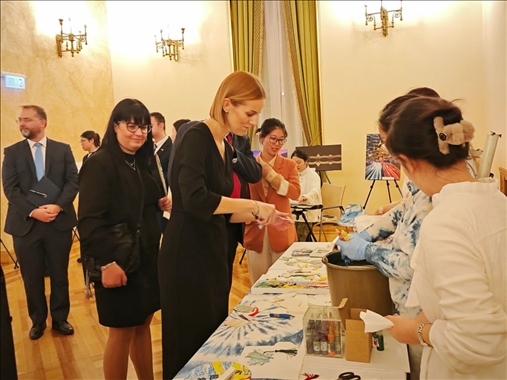 招待會現(xiàn)場。中國駐匈牙利大使館供圖