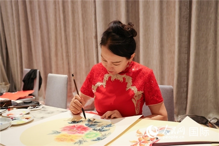 中國(guó)傳統(tǒng)文化展示。人民網(wǎng)記者任皓宇攝