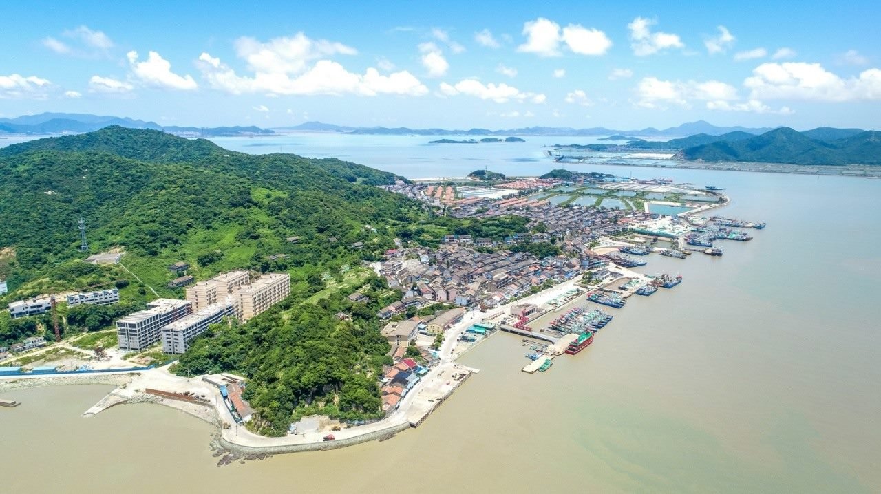 航拍視角看今日螞蟻島。螞蟻島管委會供圖