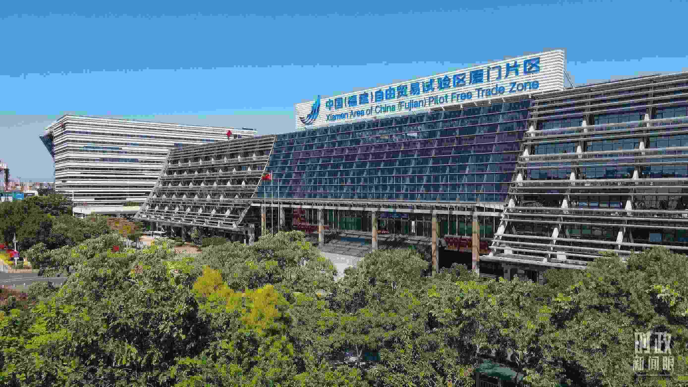 △中國（福建）自由貿(mào)易試驗(yàn)區(qū)廈門片區(qū)。（總臺記者鄭皓拍攝）
