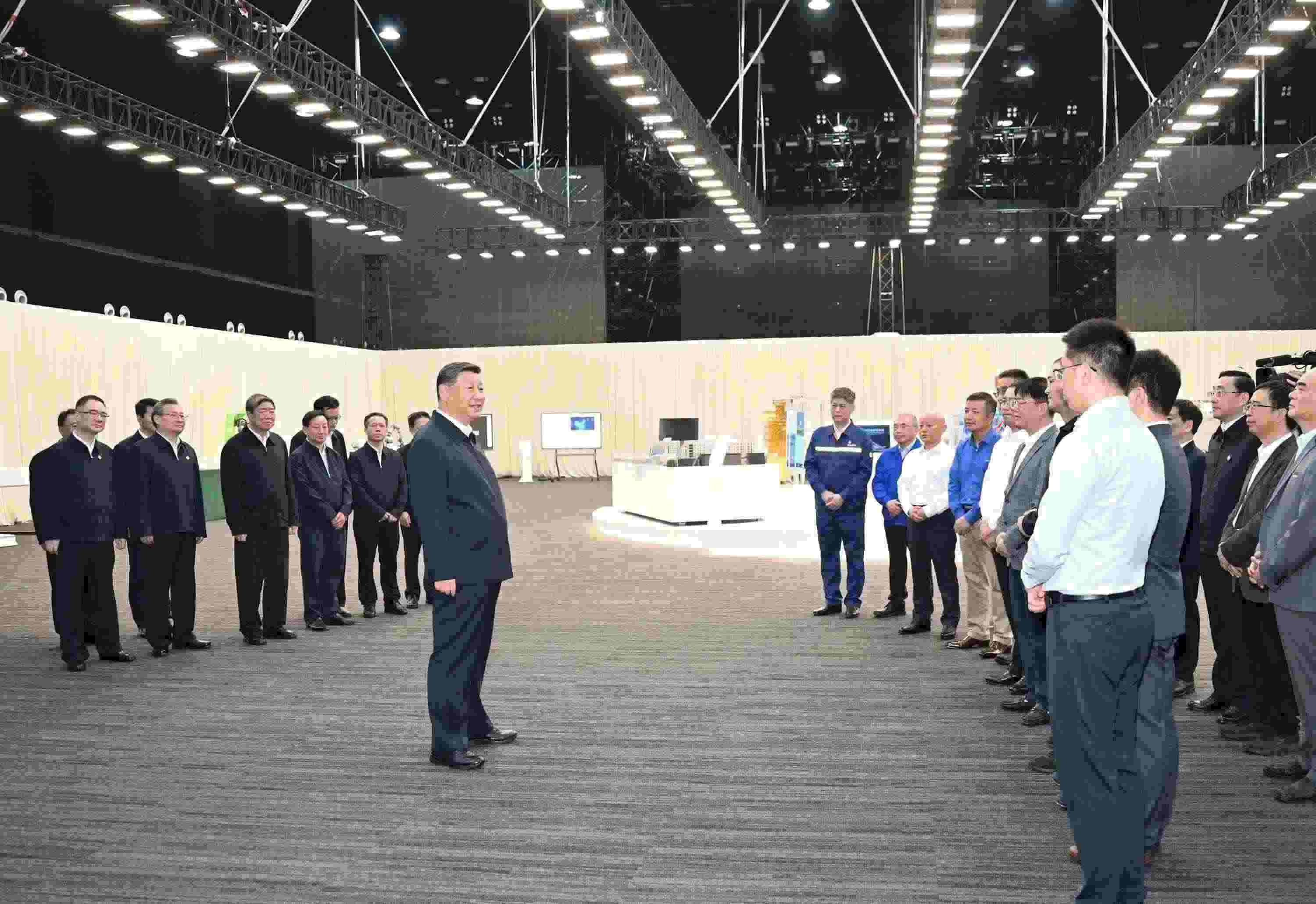 △2024年10月17日，習近平總書記在安徽省合肥濱湖科學城考察。