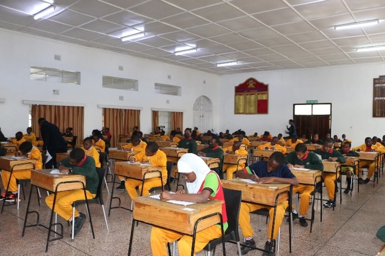 考場現(xiàn)場。埃格頓大學孔子學院供圖