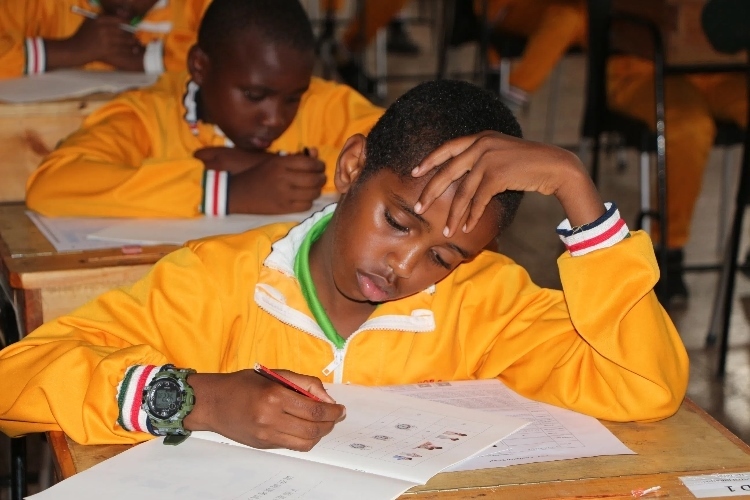 考場現(xiàn)場。埃格頓大學孔子學院供圖