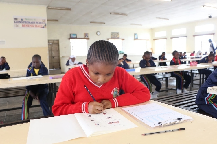 考場現(xiàn)場。埃格頓大學孔子學院供圖