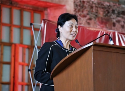 李雅芳作主旨發(fā)言。主辦方供圖