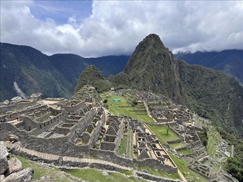 秘魯馬丘比丘古城遺址。本報記者 張朋輝 攝